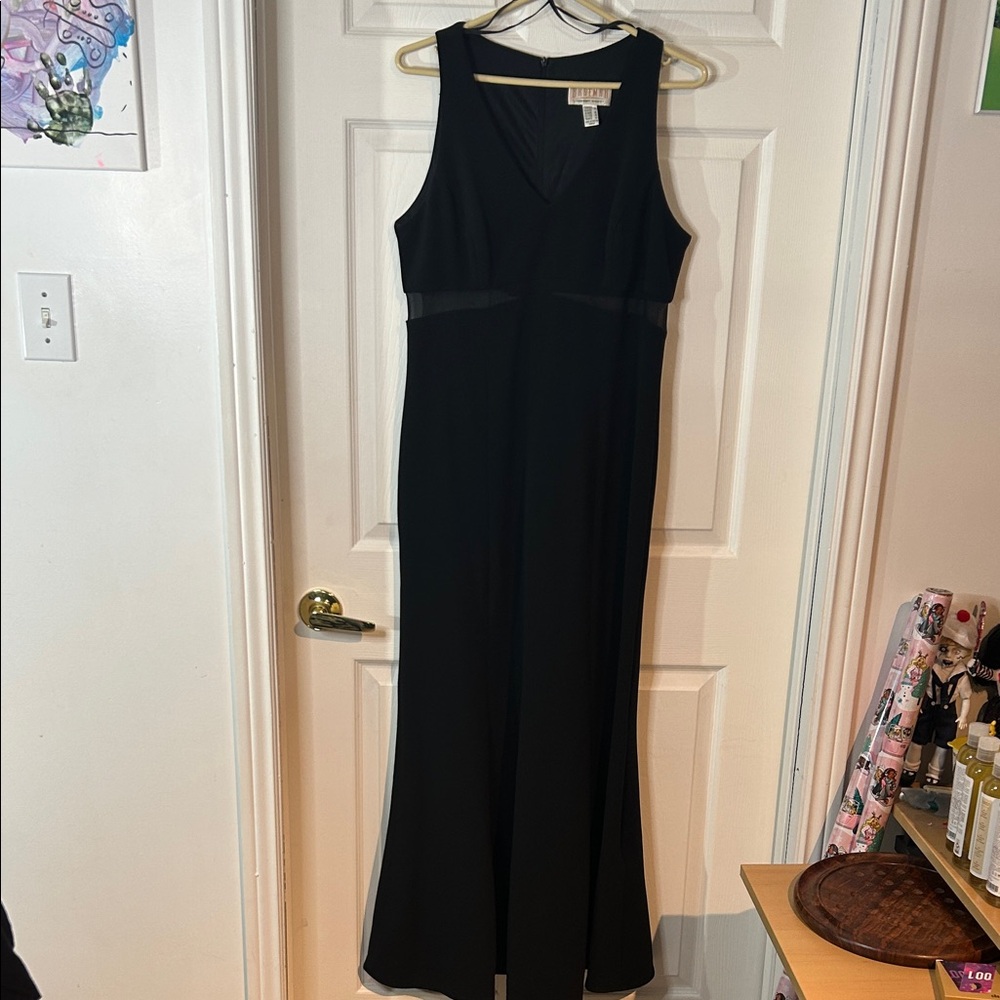 Jeremy Scott Black Maxi Dress Vintage 13/14